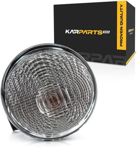 KarParts360 Para Jeep Wrangler 2014 2015 2016 2017 Luz de señal de giro lado del pasajero | Delantero | Lente transparente | Reemplazo para