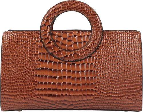 Miniatura 94 de ZLMBAGUS - Bolso de mano para mujer, diseño vintage con solapa y asa, de piel sintética, para llevar al hombro