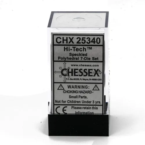 Miniatura 3 de DND - Juego de dados Chessex D&D de 0.630 in de plástico poliédrico moteados de alta tecnología, dados de mazmorras y dragones, incluye 7 dados – D4