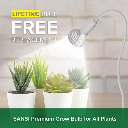 Miniatura 2 de SANSI Luces LED de Cultivo para Plantas de Interior, 150W Luz de Crecimiento con Clip de Cuello de Ganso de Espectro Completo con Tecnología