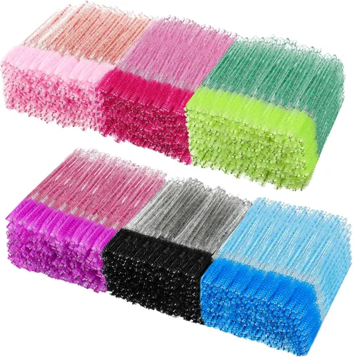 Skylety 1000 varitas desechables para rímel a granel, carretes aplicadores de maquillaje, varitas de pestañas para extensión de pestañas, peine de