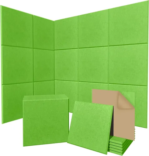 Miniatura 19 de Paquete de 4 paneles de espuma a prueba de sonido, almohadilla de espuma para caja de huevos de 48 x 24 x 2 pulgadas, paneles de pared insonorizados