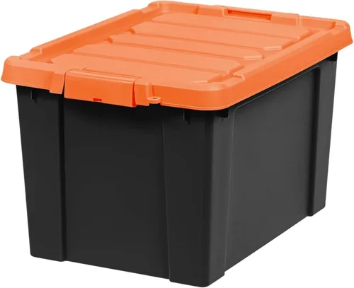 Miniatura 8 de IRIS USA - Contenedores de almacenamiento con cerradura de 20 galones con tapas, 2 unidades - Fabricados en EE. UU., resistentes, apilables