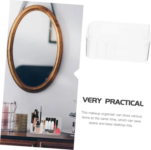 Miniatura 8 de Cabilock Soporte para brochas de maquillaje, organizador de maquillaje pequeño para cosméticos, caja de pinceles, lápiz labial, cuidado de la piel