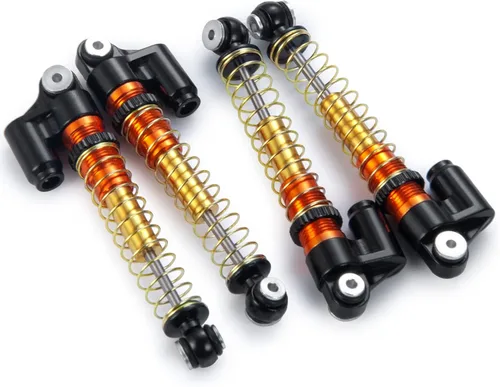 Miniatura 4 de RCLions Amortiguador ajustable de 1.693 in RC amortiguador para todas las mejoras de auto de oruga RC 1:24 (negro)