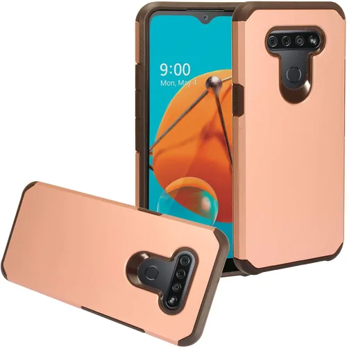 Miniatura 8 de Para LG K51, LG Reflect (LM-K500) - Funda híbrida de TPU - AC4 Azul