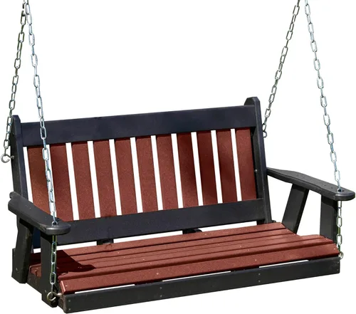 Miniatura 19 de Columpio de polietileno de polietileno de alta densidad de polietileno (PDPE) resistente y duradero, fabricado en Estados Unidos, fabricado en Amish