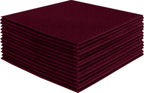 Miniatura 223 de FabricLA Hojas de fieltro acrílico para manualidades, cuadrados de fieltro precortados suaves de 4 x 4 pulgadas (3.9 in x 3.9 in), utiliza hojas