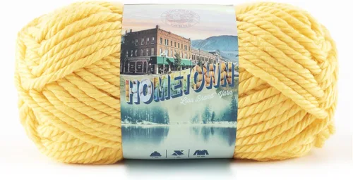 Miniatura 93 de Lion Brand Yarn Hometown - Ovillo de lana súper voluminoso para tejer, ganchillo y manualidades, 1 unidad, Phoenix Azalea