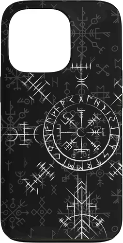 Miniatura 9 de Carcasa celta Vegvísir para iPhone 11, diseño de brújula vikinga, color celta