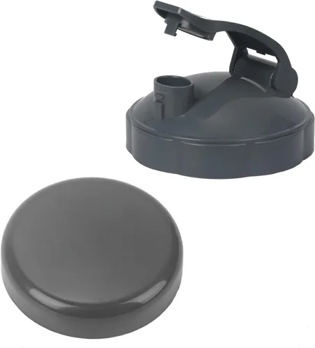 2 piezas de repuesto para licuadora Nutribullet tapas, 1 tapa plana y 1 tapa abatible para llevar Nutribullet de 600 W y 900 W 18/24/32 onzas
