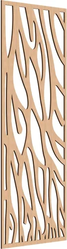 Miniatura 52 de 9 3/8"W x 24 3/8"H x 1/4"T Bristol Decorativos Paneles de Pared de Madera Calado, Cereza
