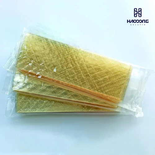 Miniatura 8 de Haodong Hojas de gelatina de hoja de platino de ternera, 450-500 hojas, 2.2 libras, 240 hojas de gelatina para mousse espejo glaseado crema pastel