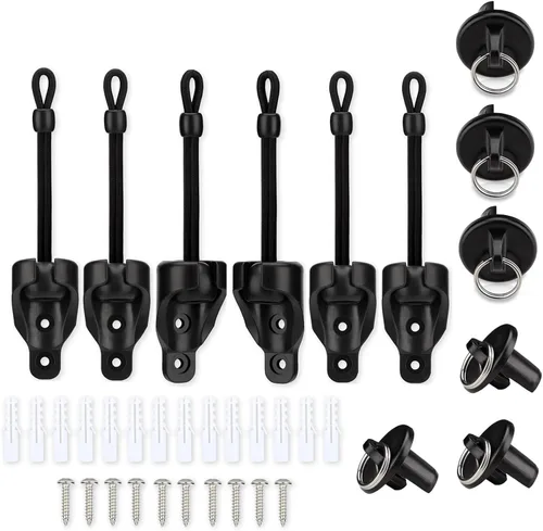 Miniatura 9 de Coolaroo - Piezas de repuesto elásticas y tapa de extremo, color negro, resistente a la intemperie, para persianas enrollables Coolaroo