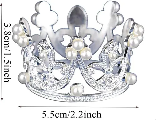 Miniatura 2 de Diadema para sesiones de fotos para recién nacidos, de cristal, princesa, fiesta, accesorios de fotografía Corona 2