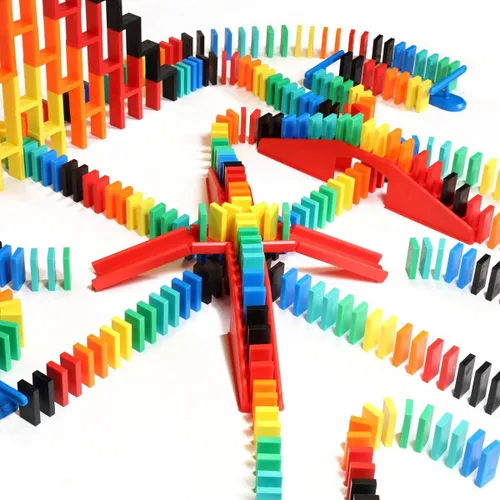 Miniatura 2 de Bulk Dominoes Pro-Domino Kit Juego de dominó, juguetes pequeños STEM STEAM, juegos familiares para niños, juguetes y juegos para niños
