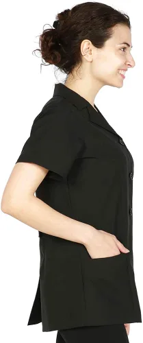 Miniatura 5 de Smockers Tess - Bata de salón profesional, chaqueta de estilista, uniforme de cosmetología, a prueba de blanqueador