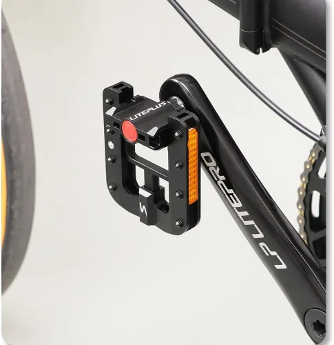 Miniatura 5 de Pedales plegables de bicicleta de aluminio, pedales de ciclismo antideslizantes universales de 9/16 pulgadas para pedal Brompton, para pedal dahon