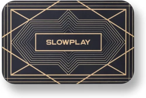 SLOWPLAY Placas rectangulares de fichas de póquer, paquete de 10 unidades, placas profesionales de estilo europeo sin denominación, compuesto de