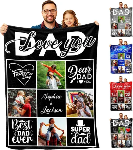 Miniatura 8 de Manta personalizada con foto y texto, mantas personalizadas con 20 fotos, manta personalizada usando mis propias imágenes, regalos conmemorativos 20