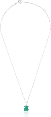 Miniatura 2 de TOUS joyería collar de plata esterlina Icon blanco y negro con dije de mini oso