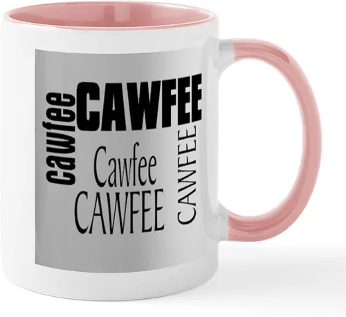 Miniatura 10 de CafePress Cawfee - Taza de café de cerámica (11.0 fl oz)