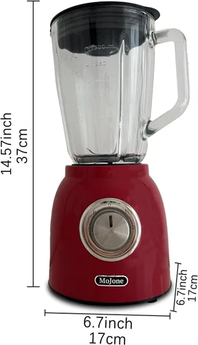 Miniatura 7 de Potente batidora de cocina, mezclador triturador de hielo, tarro de vidrio de 1.5 LG de 50 onzas, 6 piezas de cuchillas de acero inoxidable 304