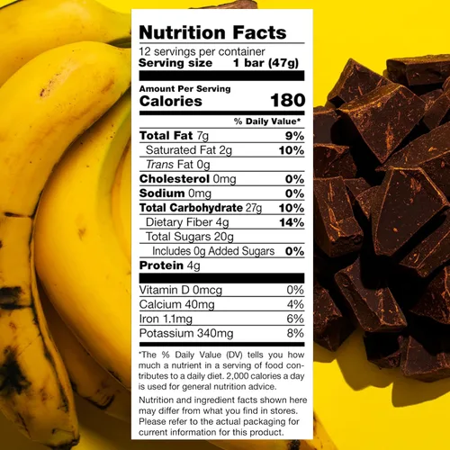Miniatura 2 de JONESBAR USDA Organic Fruit & Nut Bar, Non-GMO, Kosher, Vegan, Gluten Free, Simple Snack Bar (Banana Chocolate Chip 12 Count (Pack of 1))