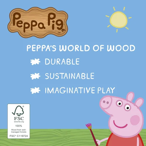 Miniatura 3 de Peppa Pig 07215 Mini Vehículos de Madera Los Estilos Pueden Variar