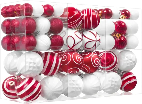 Miniatura 10 de 100pcs 4th of July Tree Ornaments and Decorations Patriotic Ornaments for Independence Day Shatterproof Hanging Red White and Blue Ball Star
