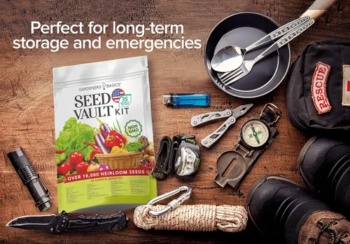 Miniatura 8 de Kit de jardín de semillas de verduras de supervivencia, más de 16,000 semillas sin OMG y criollas, ideal para equipo de supervivencia de emergencia