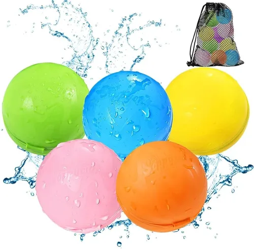 Miniatura 13 de 12 globos de bomba de agua reutilizables, juguete de verano para niños y niñas, juguetes de playa para niños de 3 a 12 años, actividades al aire