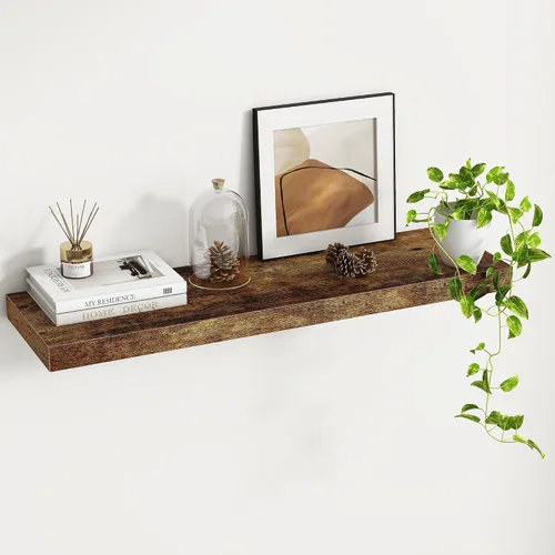 Miniatura 28 de Fun Memories Estantes flotantes – Estante de pared de 9.3 pulgadas de profundidad para decoración y almacenamiento – Estantería de exhibición