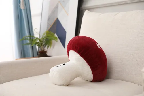 Miniatura 9 de Almohada de algodón con forma de hongo precioso relleno de hongos (8 pulgadas)