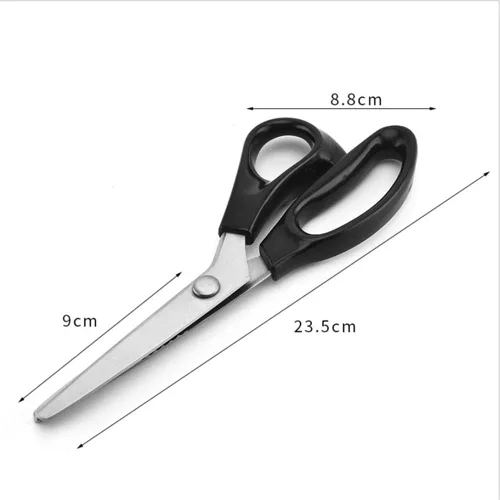 Miniatura 4 de Tijeras de coser de acero inoxidable, cuchillas dentadas y festoneadas, 11 tamaños de 0.08 a 0.70 pulgadas, herramienta de corte profesional