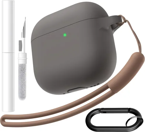 Miniatura 22 de Brujula Funda protectora de silicona para AirPods 4 con ANC, compatible con AirPods de 4ª generación 2024 (Avocado, AirPods 4 con ANC)