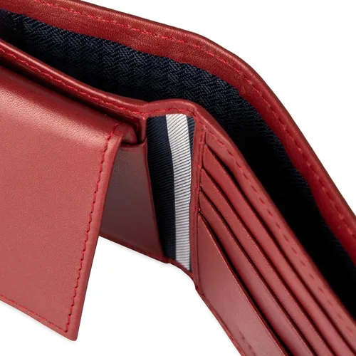 Miniatura 12 de Tommy Hilfiger Cartera de piel auténtica para hombre con ventana de identificación y múltiples ranuras para tarjetas
