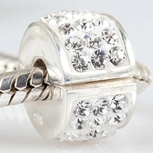 Miniatura 2 de Abalorio de clip de plata de ley 925 para pulseras.