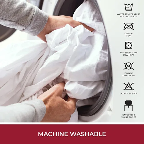 Miniatura 6 de Mellanni Protector de colchón impermeable – Protector de cama transpirable con bolsillo profundo de 21 pulgadas – Funda ultrasuave – Cubrecolchón