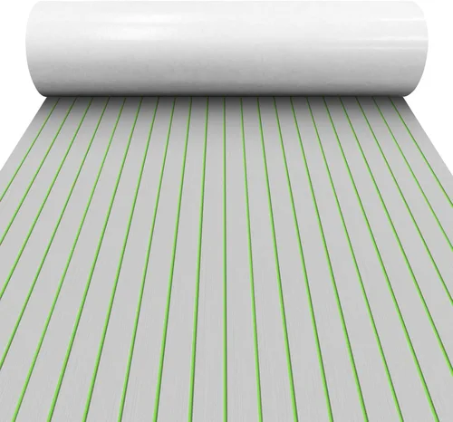 Miniatura 15 de Alfombra de espuma EVA para cubierta de 94 x 45/35/16 de teca sintética, antideslizante, autoadhesiva, tapete de espuma para lanchas de motor