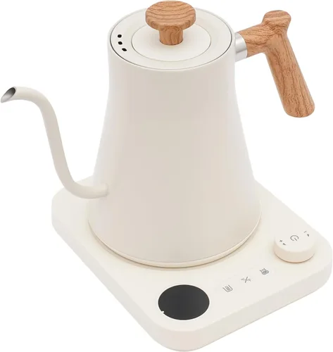 Miniatura 10 de Hervidor eléctrico de cuello de cisne con olla de vertido con LED y control preciso de temperatura de 1 °F, mantiene el calor, hervidor de agua