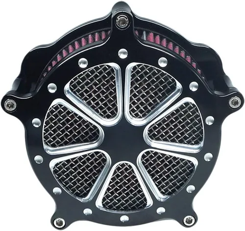 Miniatura 10 de Filtro de aire de admisión CNC Cut Filtro de aire Venturi Kit de cromo para Harley Dyna 2000 - 2017 Softail 2000 - 2015 Touring 2000 - 2007 Fitment