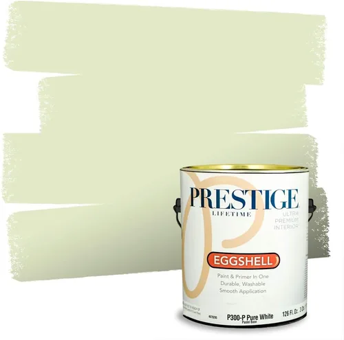 Miniatura 206 de PRESTIGE Pinturas Pintura interior e imprimación en uno, 1 galón, cáscara de huevo, aventura