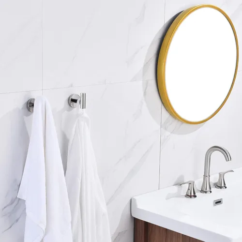 Miniatura 3 de Juego de accesorios de baño, 3 piezas de acero inoxidable de alta calidad, incluye soportes para papel higiénico de 5 pulgadas y 2 ganchos