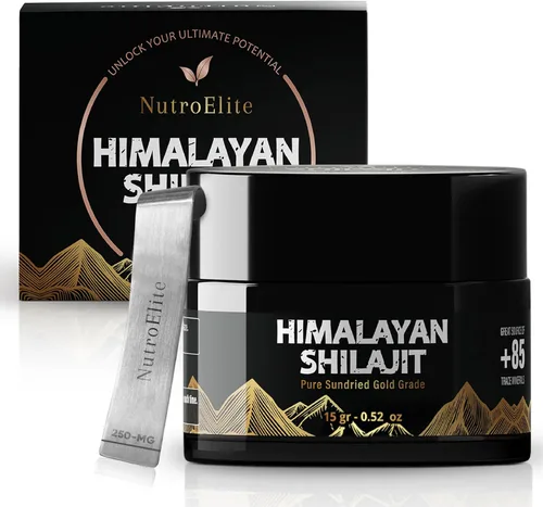Resina Shilajit del Himalaya pura de grado dorado, 100% natural, auténtica y orgánica, suplemento de energía, vitalidad y bienestar, probada en