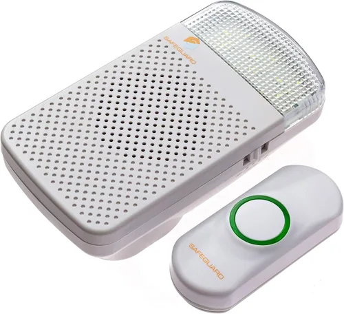 Miniatura 6 de Kit de timbre inalámbrico, rango de 1000 pies, timbre enchufable, ideal como timbre con discapacidad auditiva y timbre sordo, ajuste de volumen
