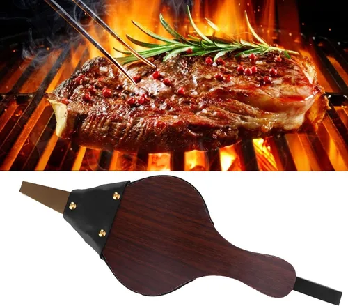 Miniatura 8 de EBTOOLS Fuelle de chimenea, fuelle de madera de 12 pulgadas, soplador de chimenea manual de madera con correa para colgar para acampar al aire