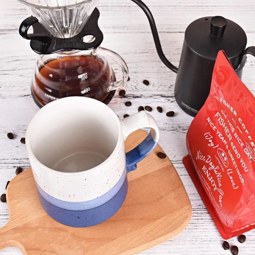 Miniatura 6 de Bosmarlin Taza de café grande de cerámica, taza de té grande para oficina y hogar, 21 onzas, apta para lavavajillas y microondas, 1 unidad