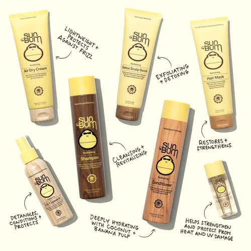 Miniatura 4 de Sun Bum Champú revitalizante – Hidratante y restaura el cabello – Limpia y restaura suavemente – Protección UV – Vegano – Hecho sin parabenos – 10 oz