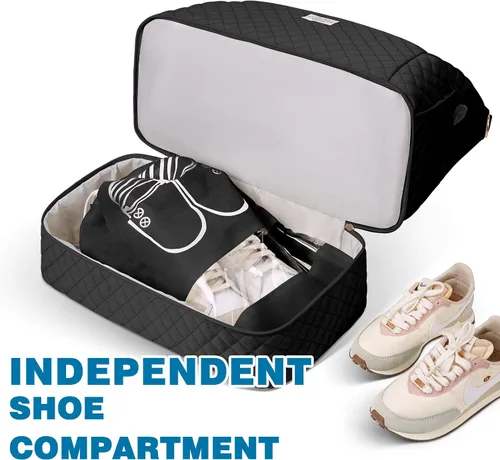 Miniatura 6 de Bolsa de lona de gimnasio para mujer, K-negro, Bolsa de viaje